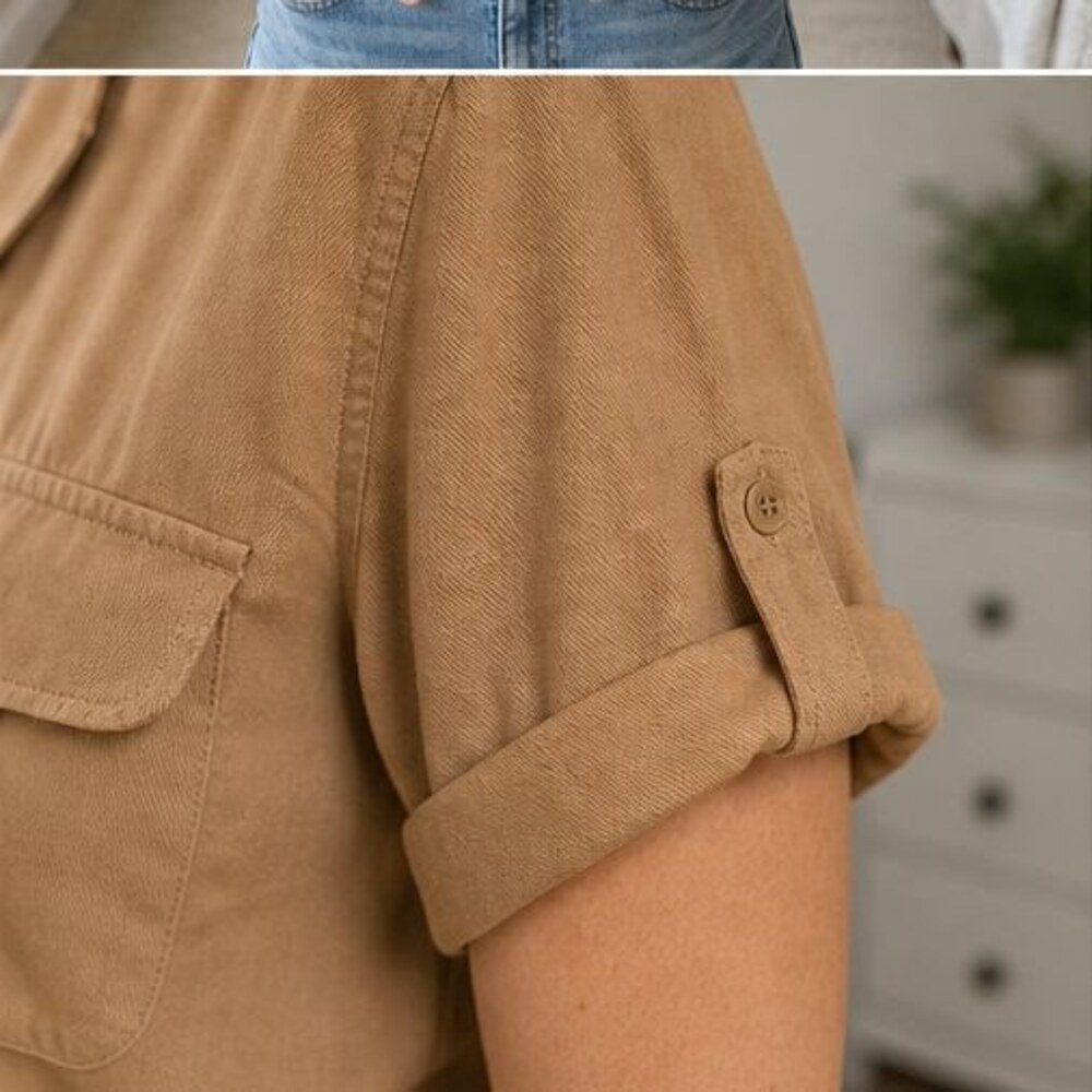 Rust Tunic Blouse - Picture 5 of 6